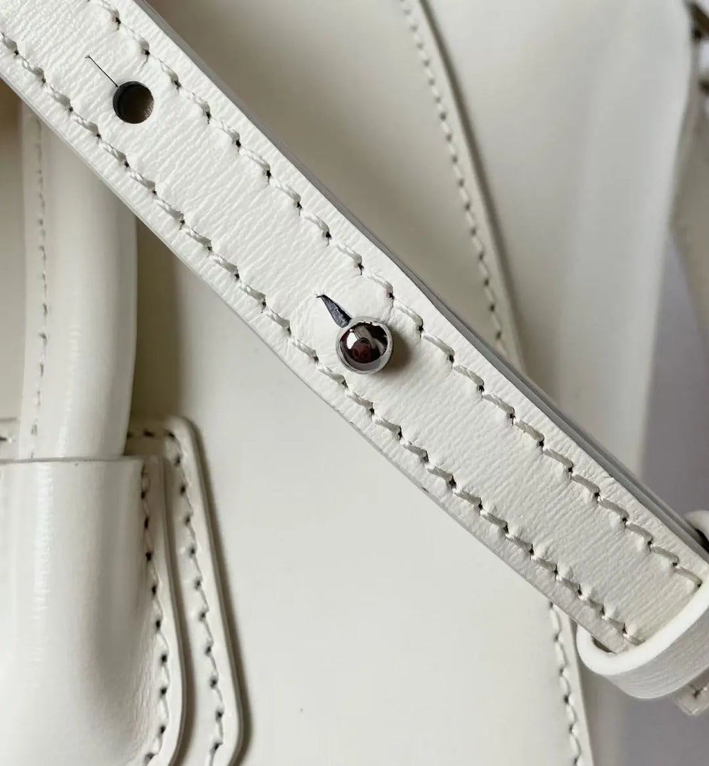 Givenchy Ivory Leather Satchel - Hình 8