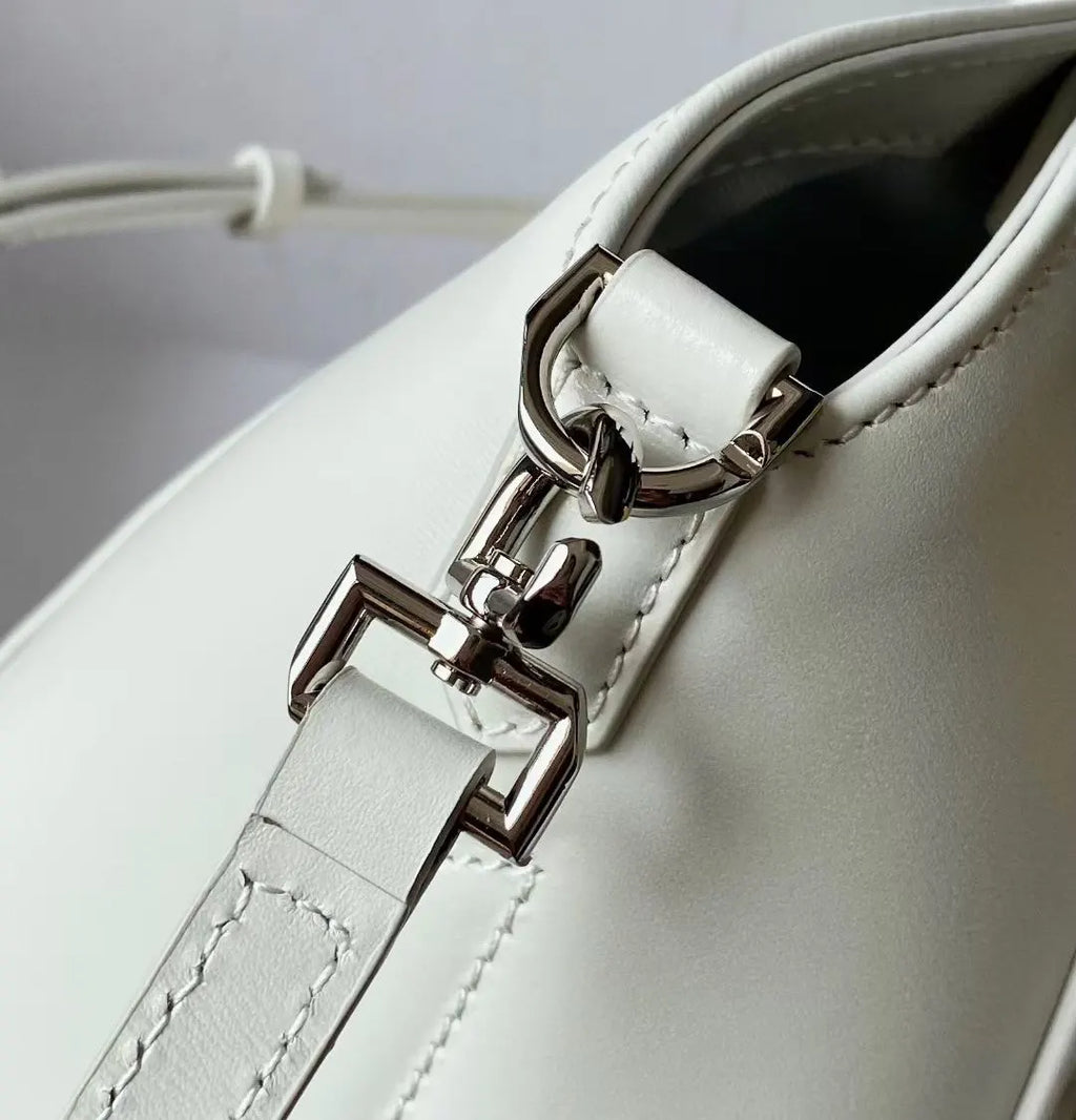 Givenchy Ivory Leather Satchel - Hình 7