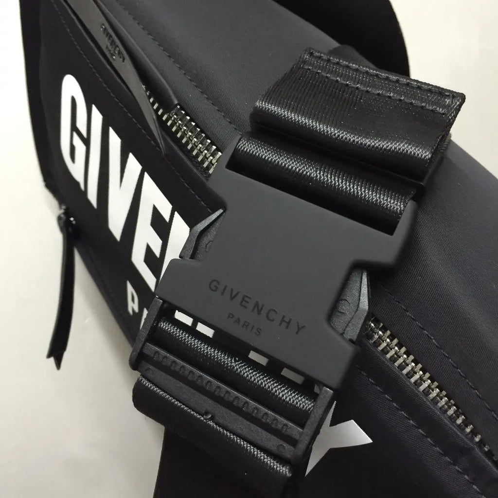 crossbody Givenchy Black Nylon Bag - Hình 7