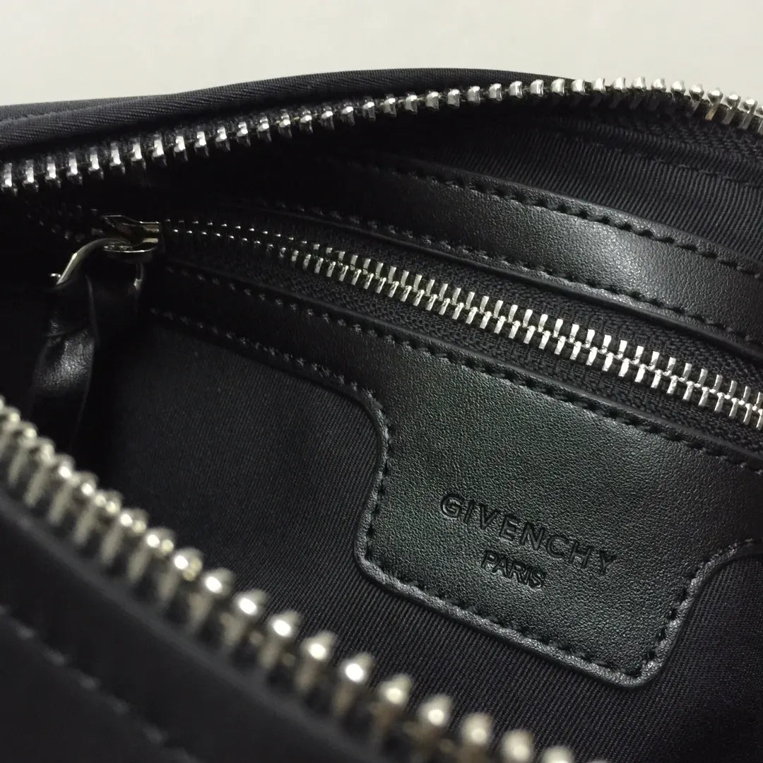 crossbody Givenchy Black Nylon Bag - Hình 9