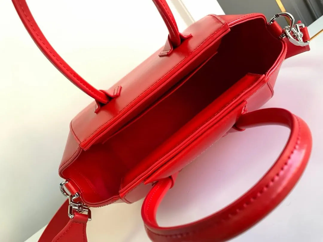 Givenchy Red Leather Handbag - Hình 8