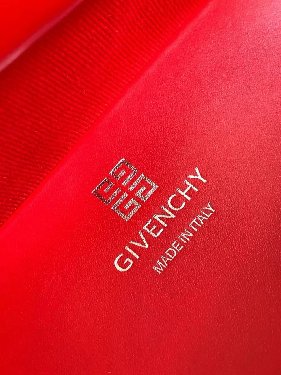 Givenchy Red Leather Handbag - Hình 9
