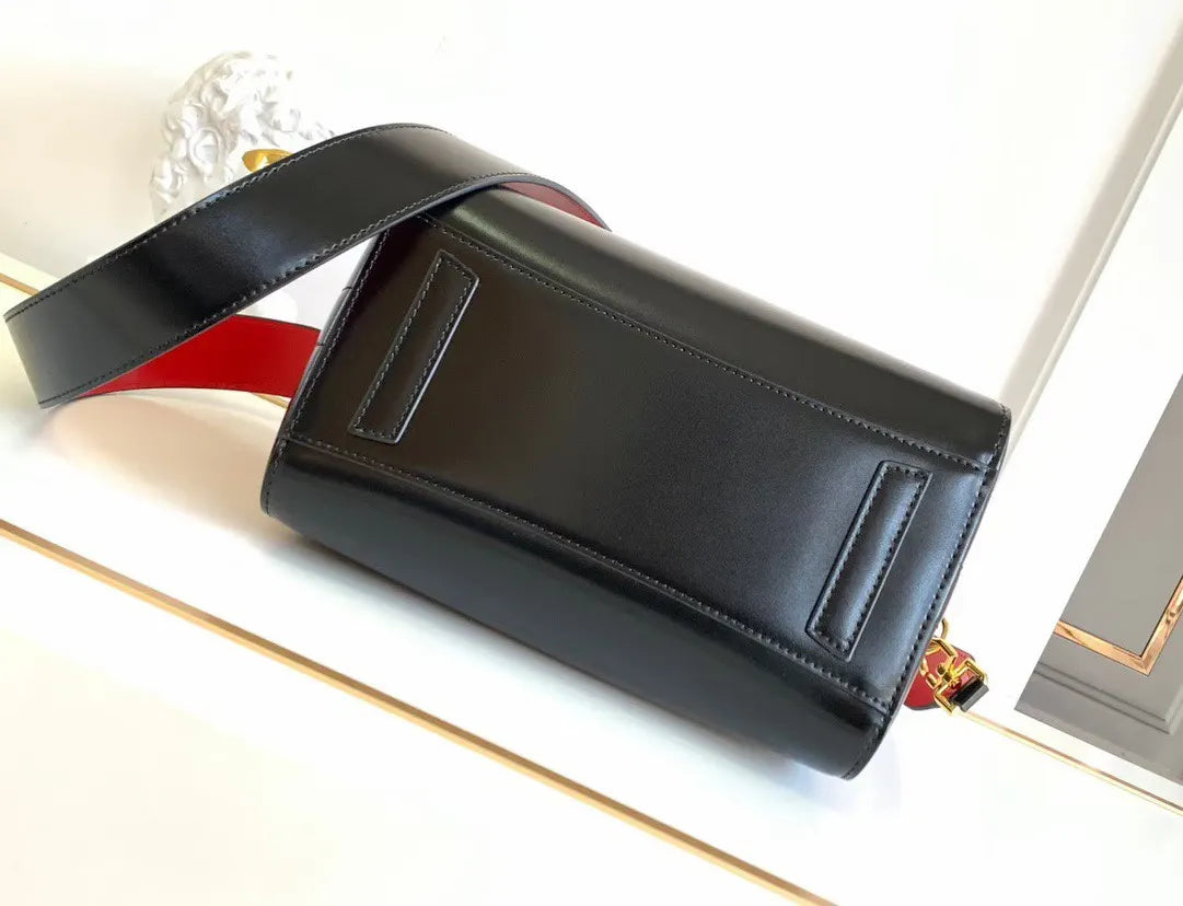 Givenchy Antigona Black Leather Bag - Hình 4