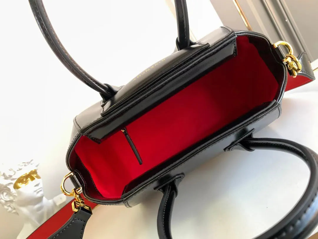 Givenchy Antigona Black Leather Bag - Hình 7