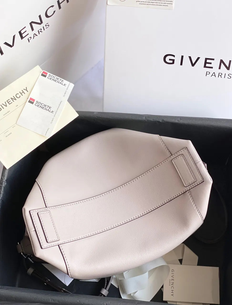 Givenchy Light Gray Satchel - Hình 3