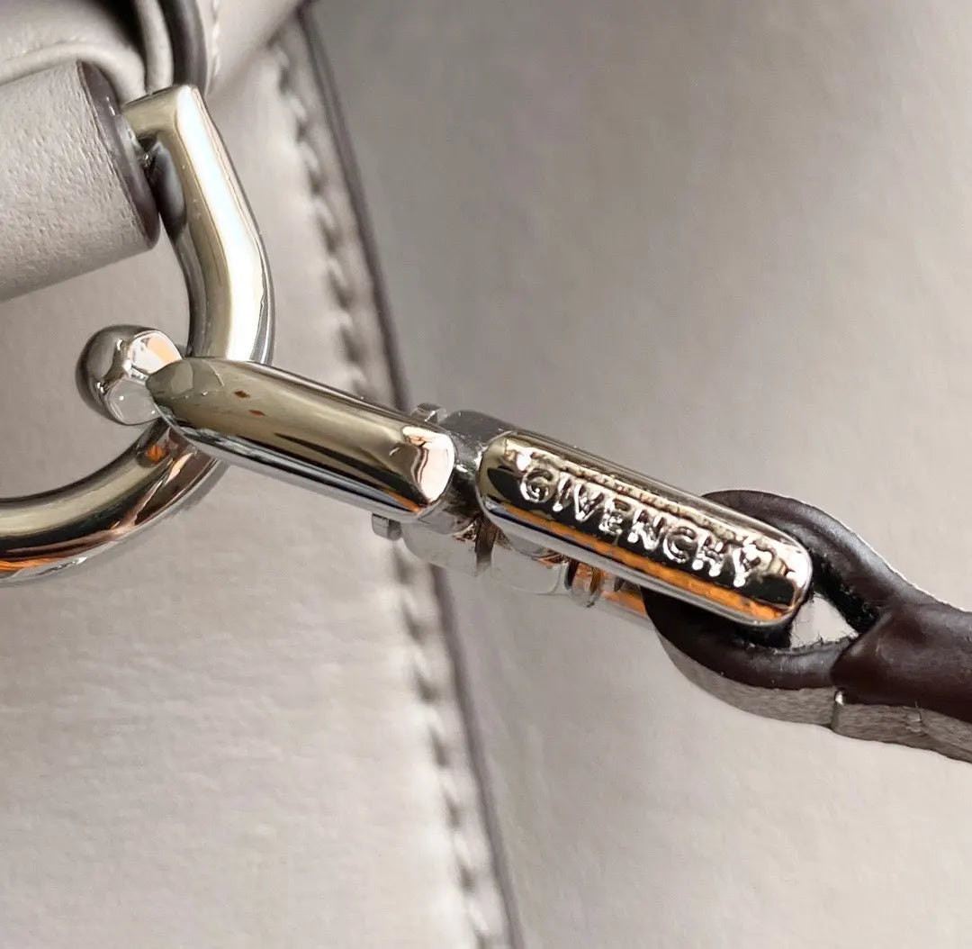 Givenchy Light Gray Satchel - Hình 5
