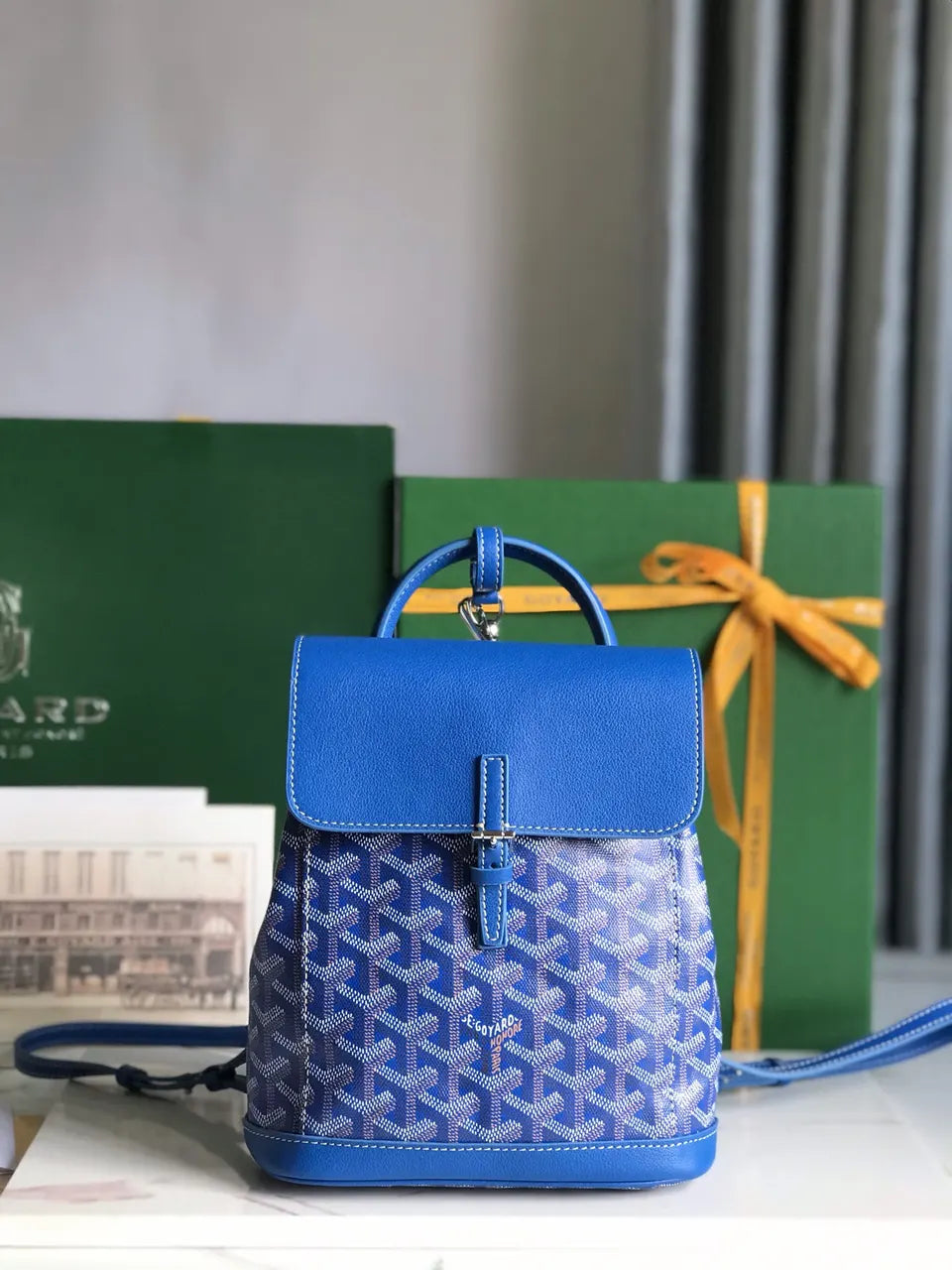 Goyard Royal Blue Alpin Backpack