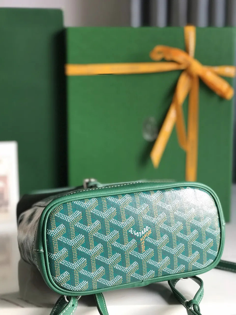 Goyard Vert Dublin Backpack - Hình 6