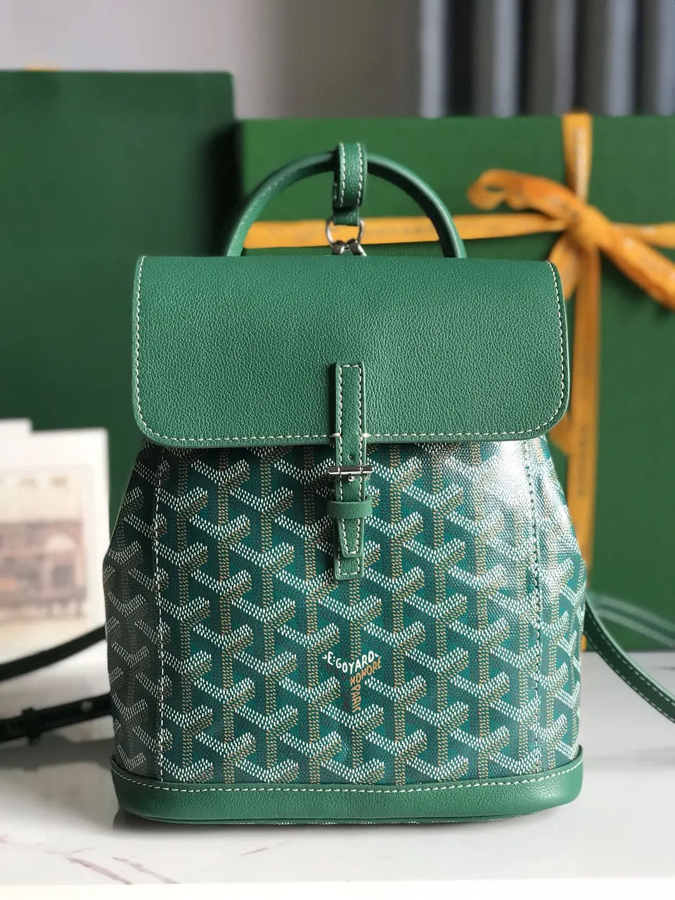 Goyard Vert Dublin Backpack