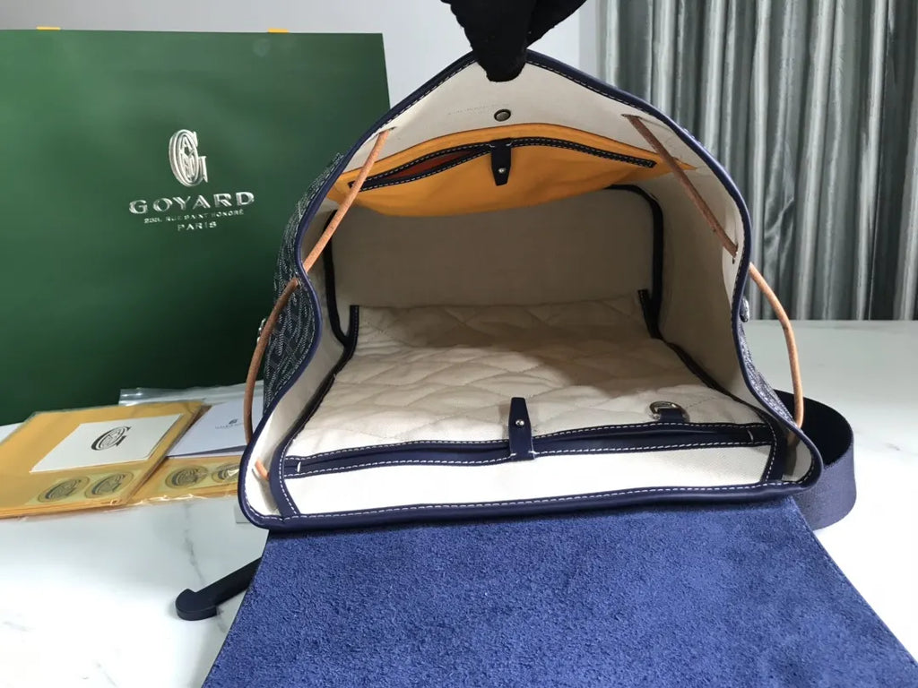 goyardine Goyard Navy Alpin Backpack - Hình 5