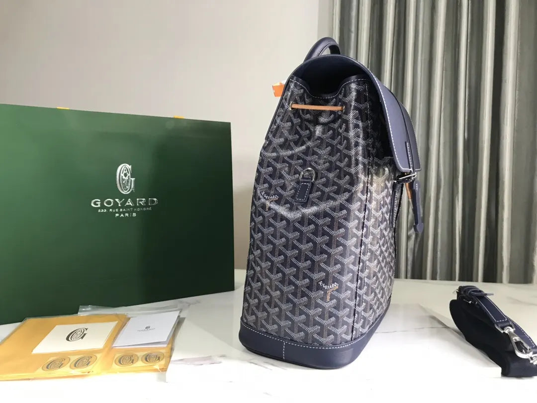 goyardine Goyard Navy Alpin Backpack - Hình 2
