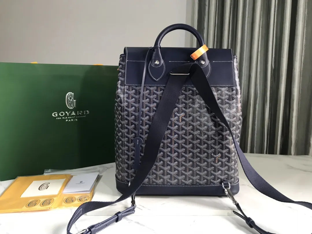 goyardine Goyard Navy Alpin Backpack - Hình 3