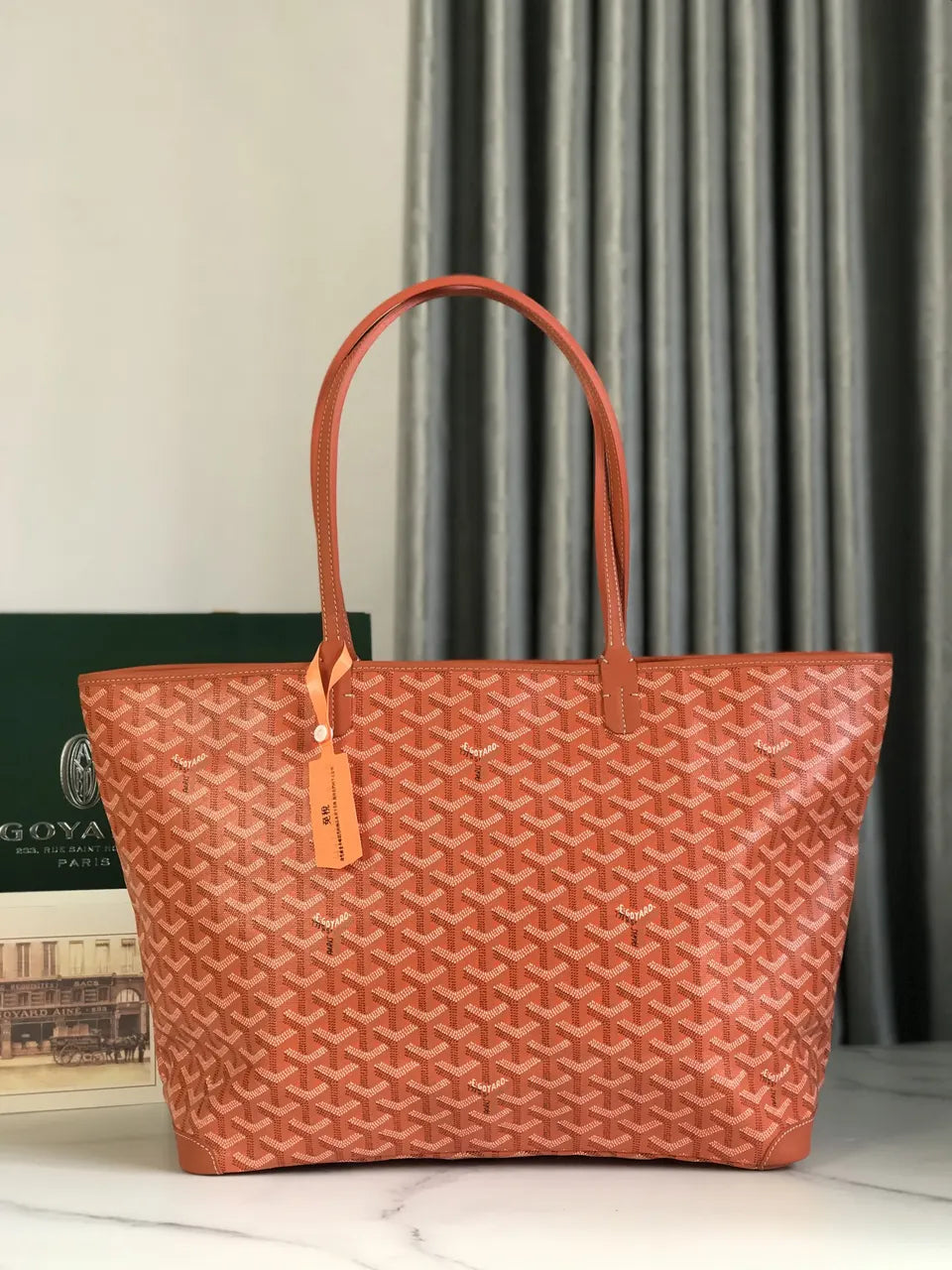 Goyard Orange Artois MM Bag
