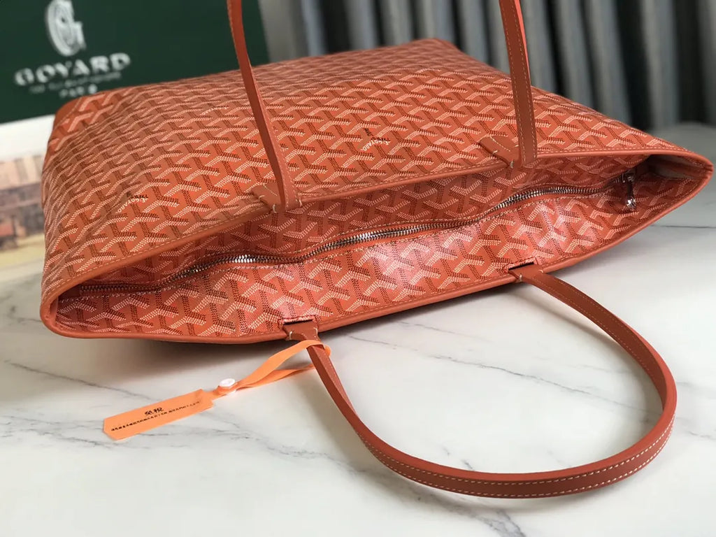 Goyard Orange Artois MM Bag - Hình 6