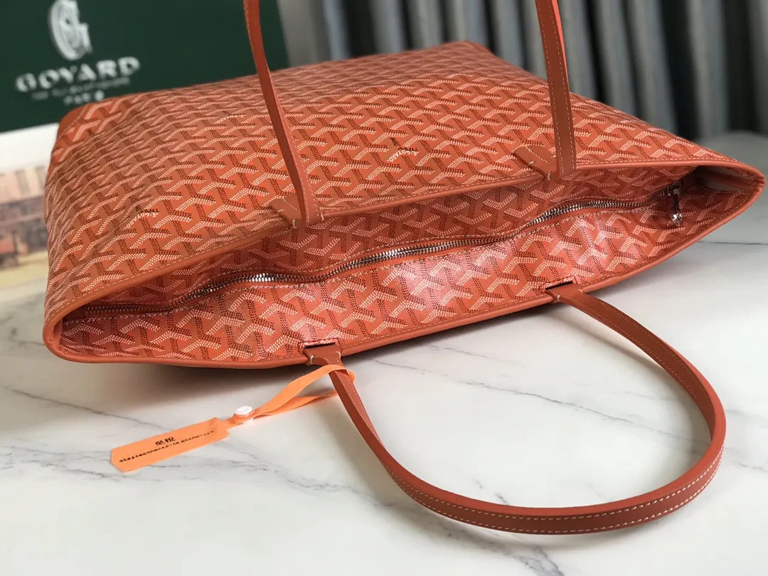 Goyard Orange Artois MM Bag - Hình 6