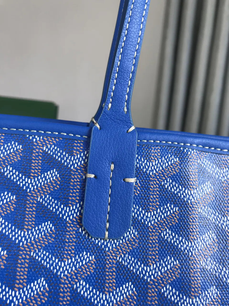 Goyard Blue Artois Bag - Hình 4