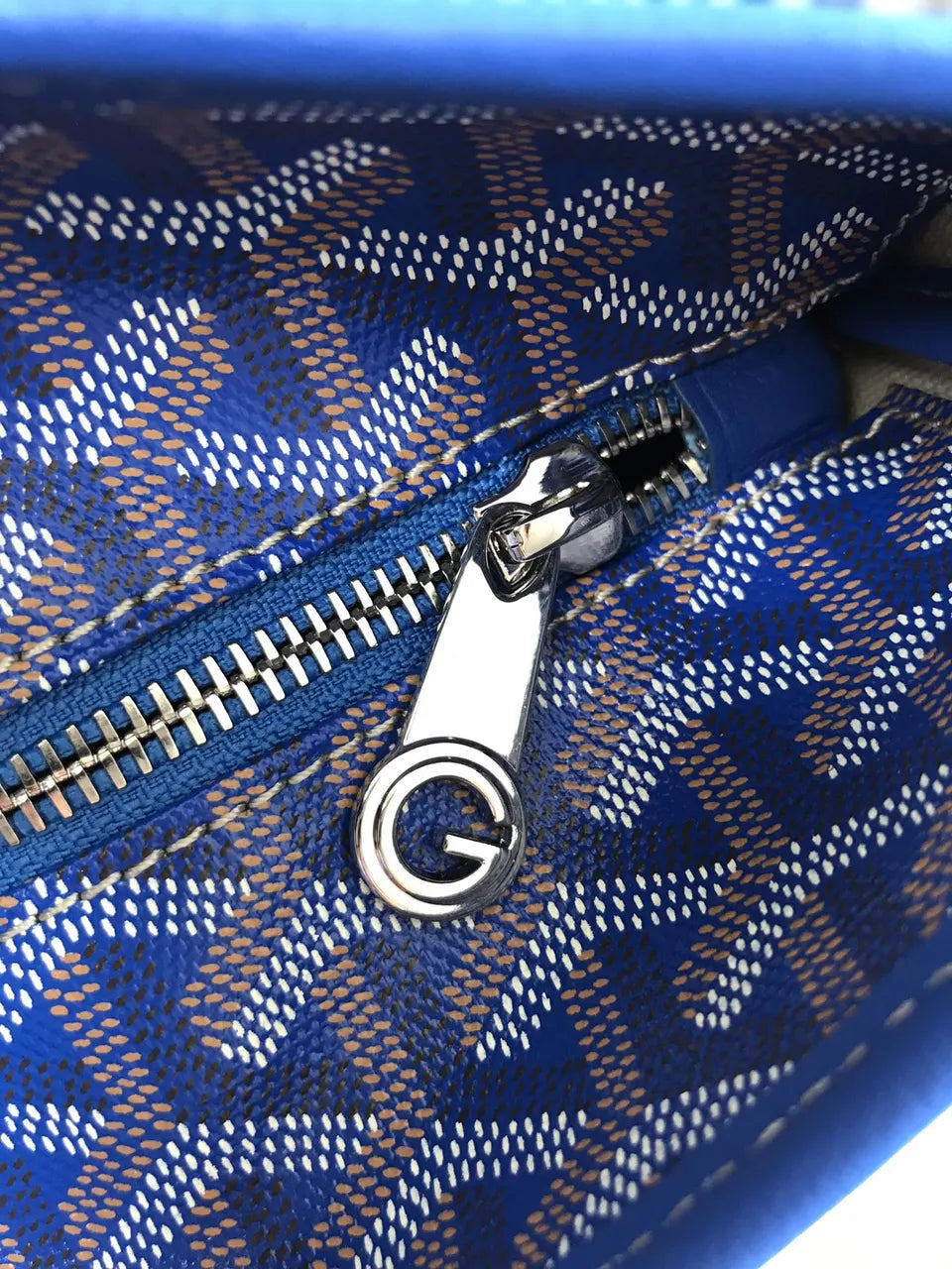 Goyard Blue Artois Bag - Hình 5