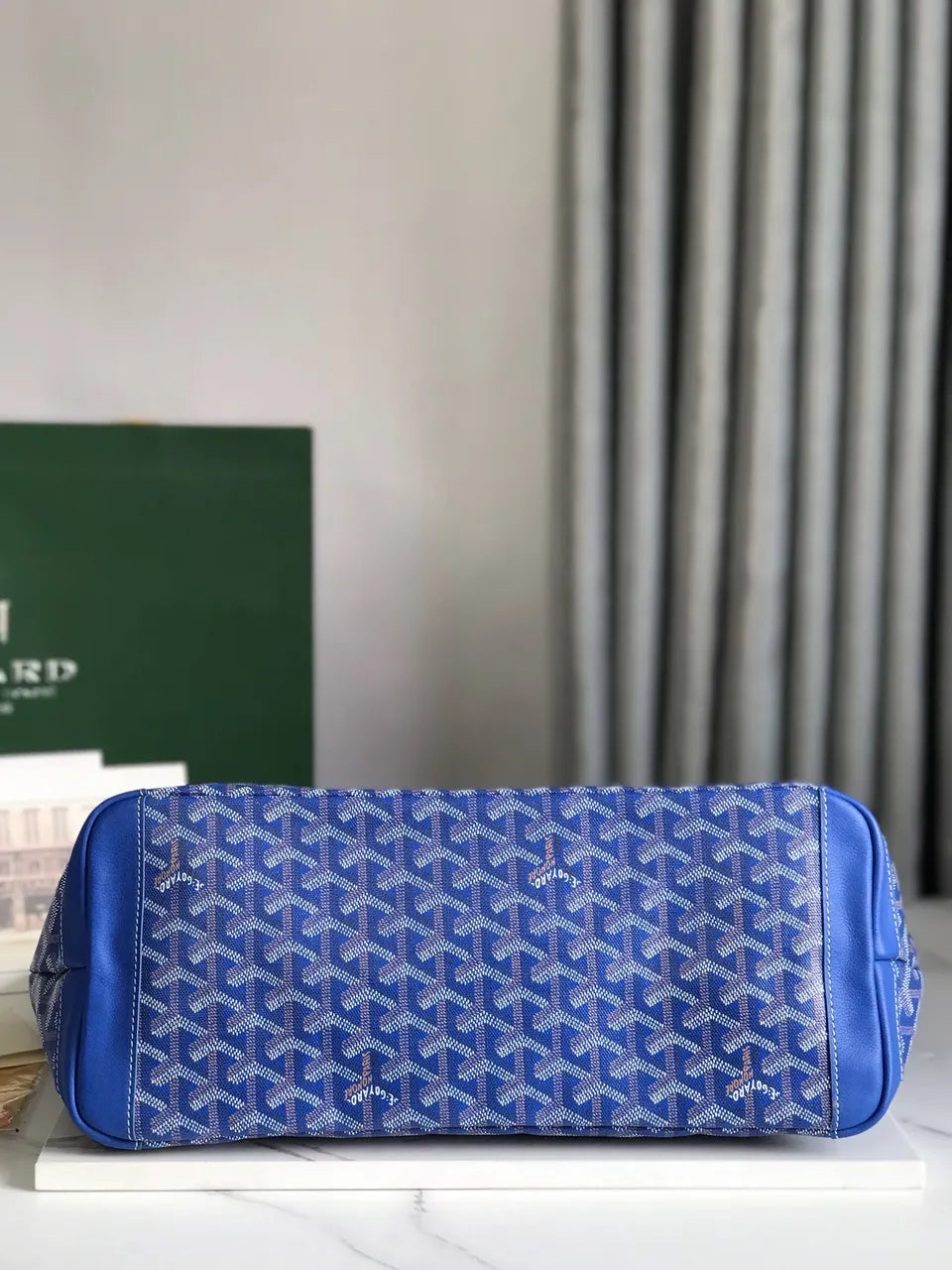 Goyard Blue Artois Bag - Hình 3