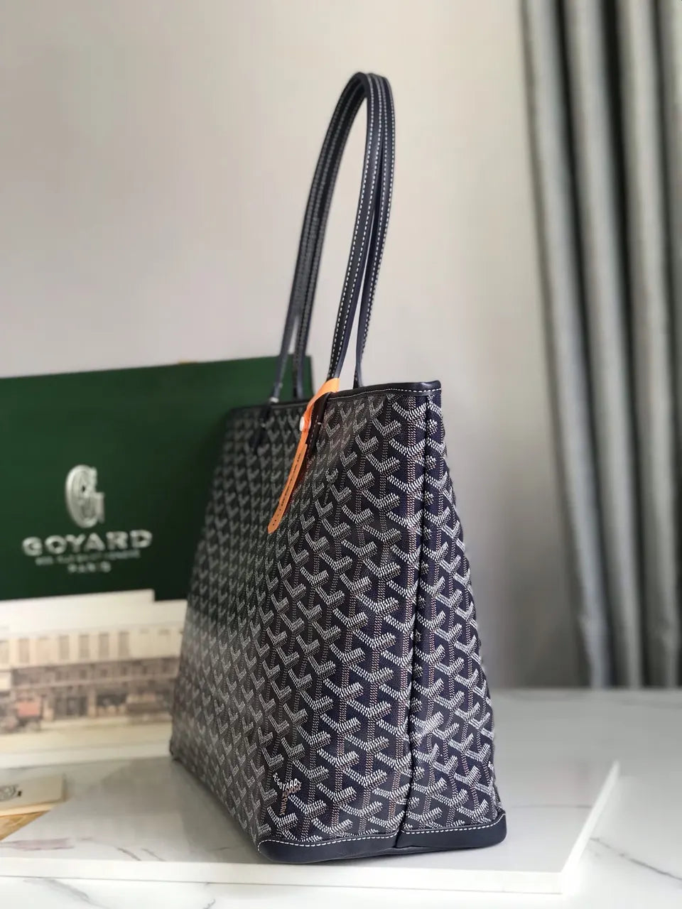 Goyard Navy Blue Tote - Hình 2