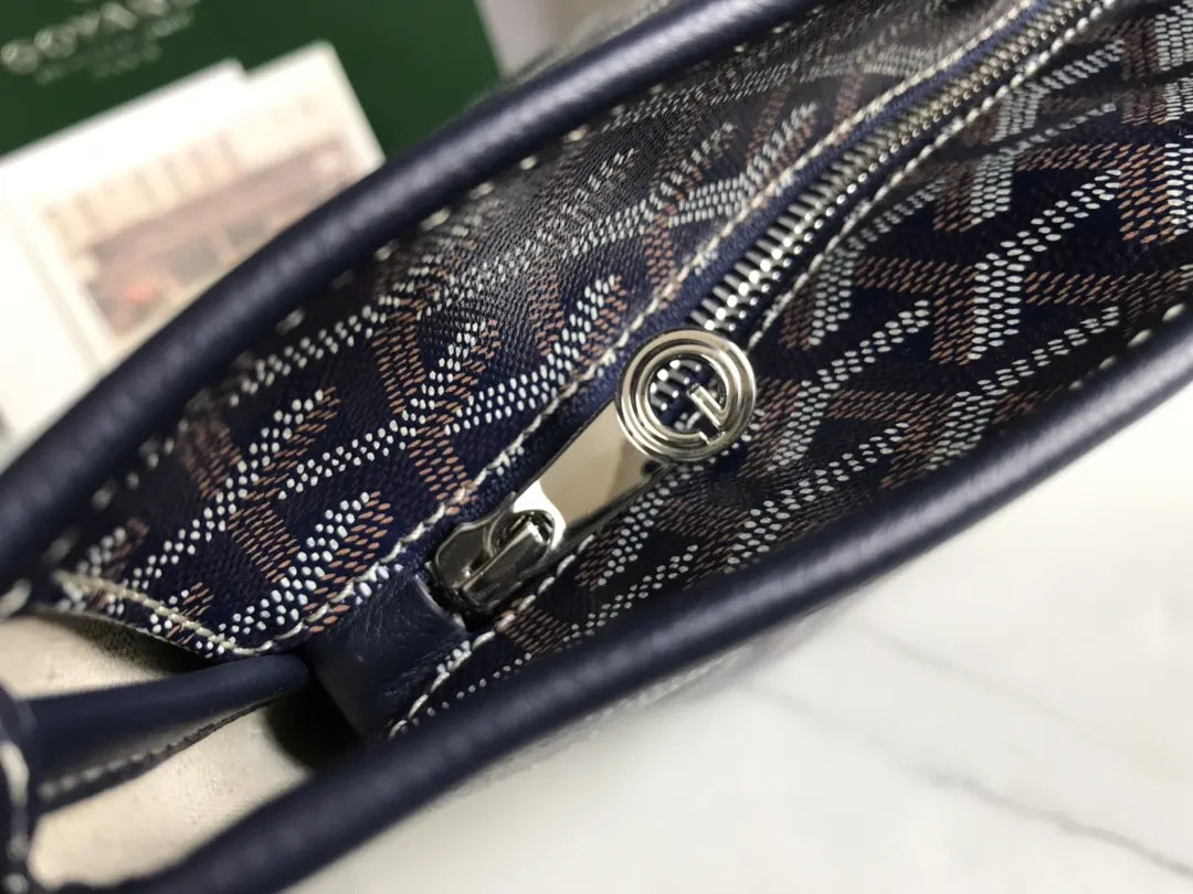 Goyard Navy Blue Tote - Hình 5