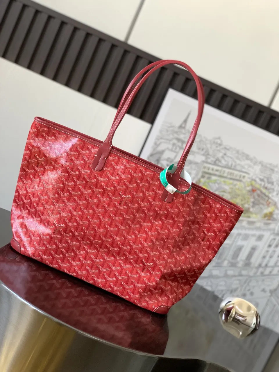 Goyard Red Goyardine St. Louis PM - Hình 3