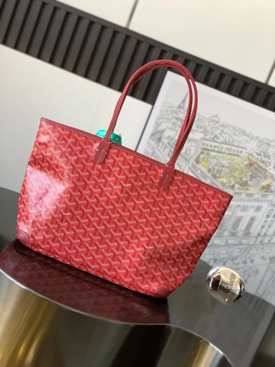 Goyard Red Goyardine St. Louis PM