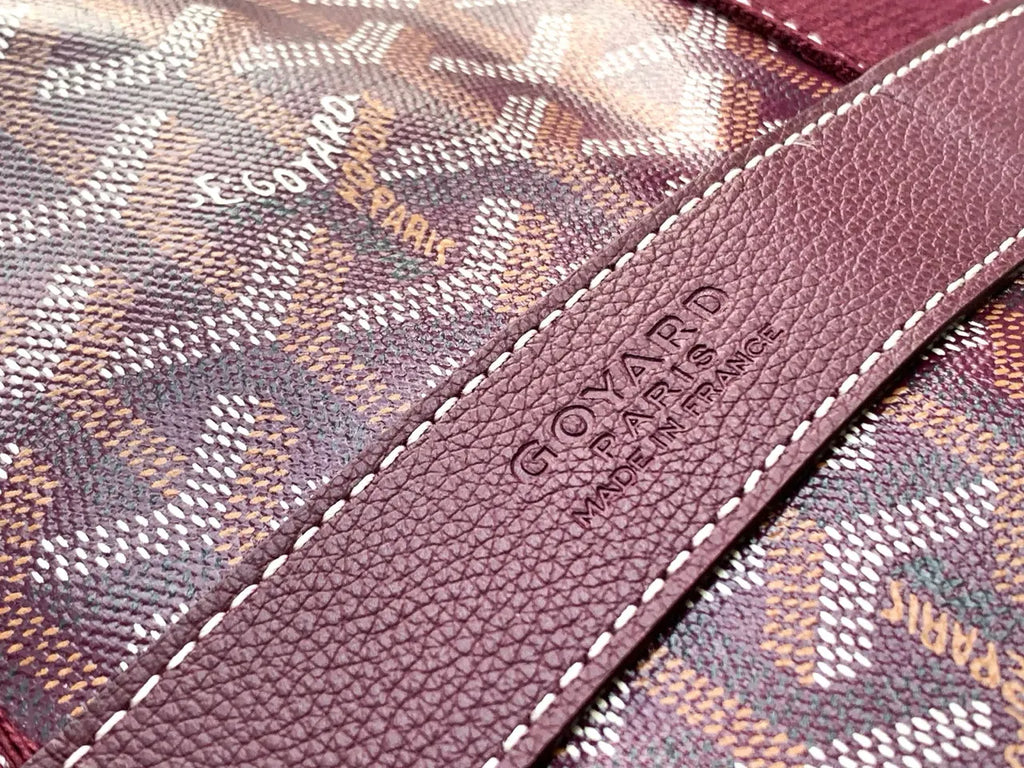 Goyard Burgundy Barrel Bag - Hình 7