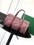 Goyard Burgundy Barrel Bag