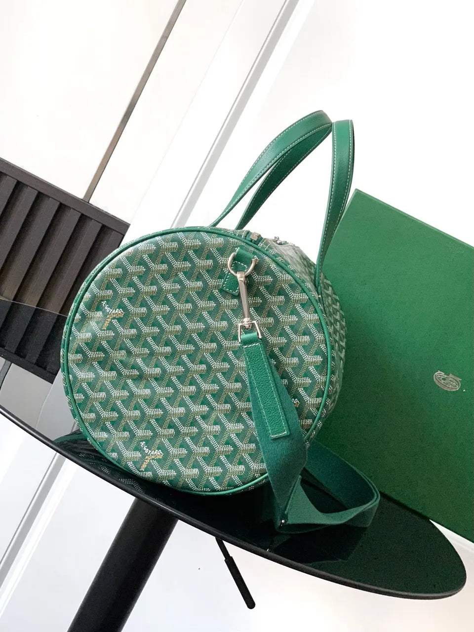 Goyard Vert Green Duffle Bag - Hình 2