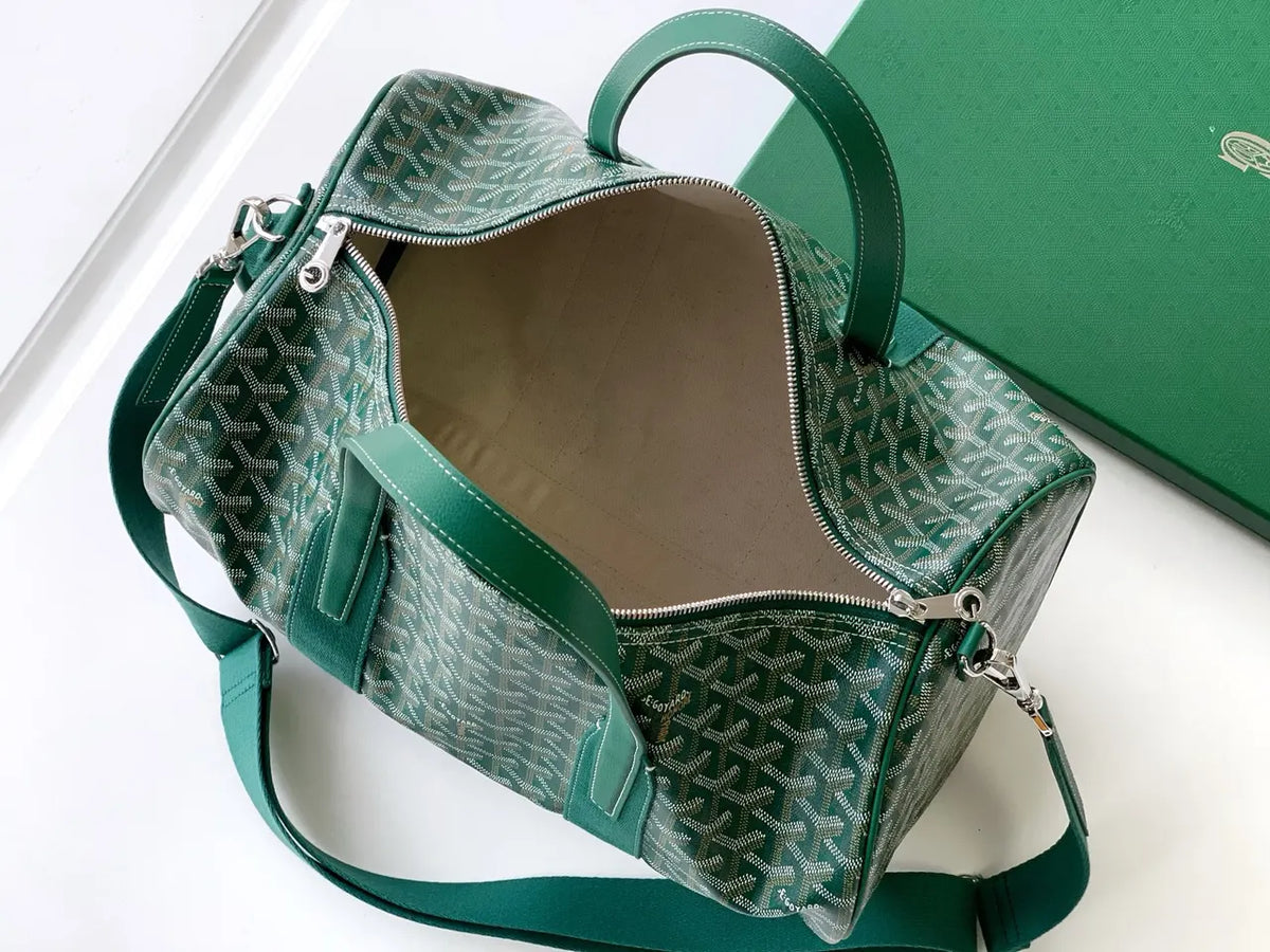 Goyard Vert Green Duffle Bag - Hình 7
