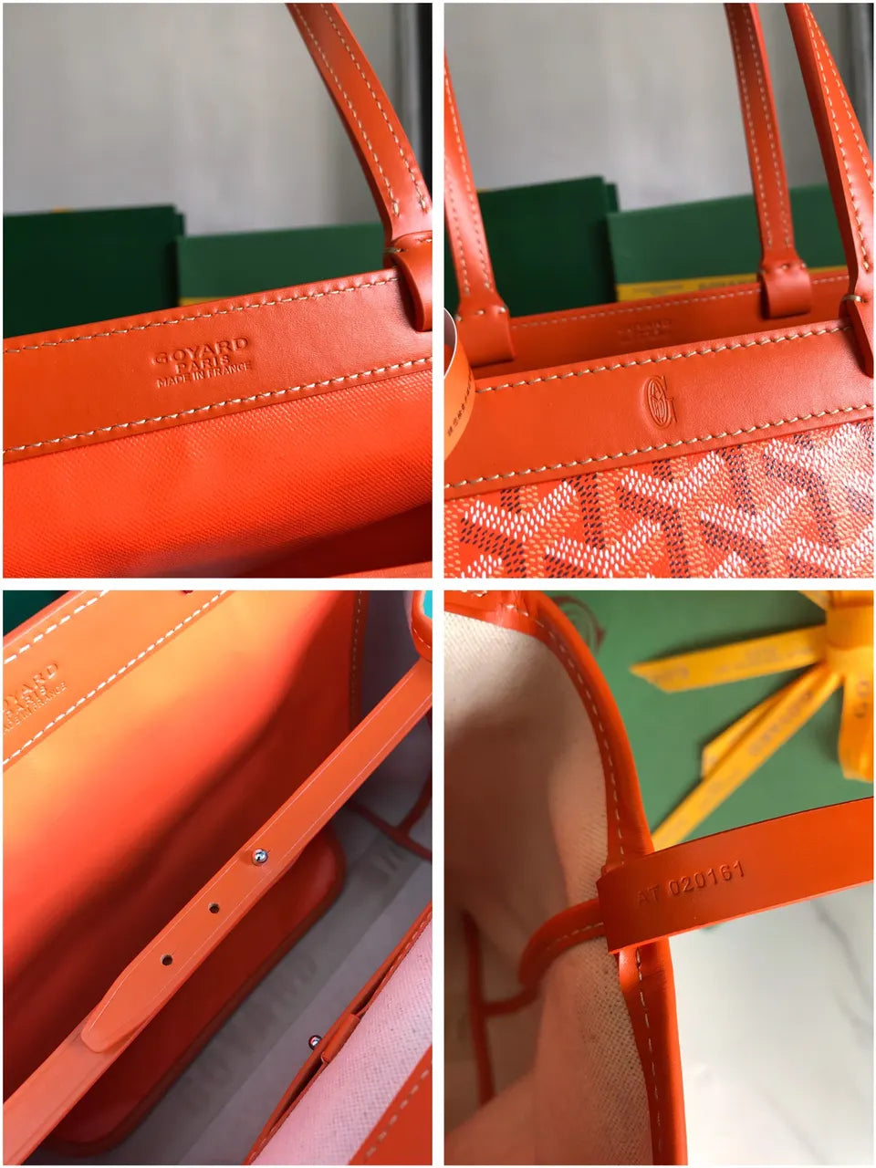 Goyard Orange Anjou Tote - Hình 8