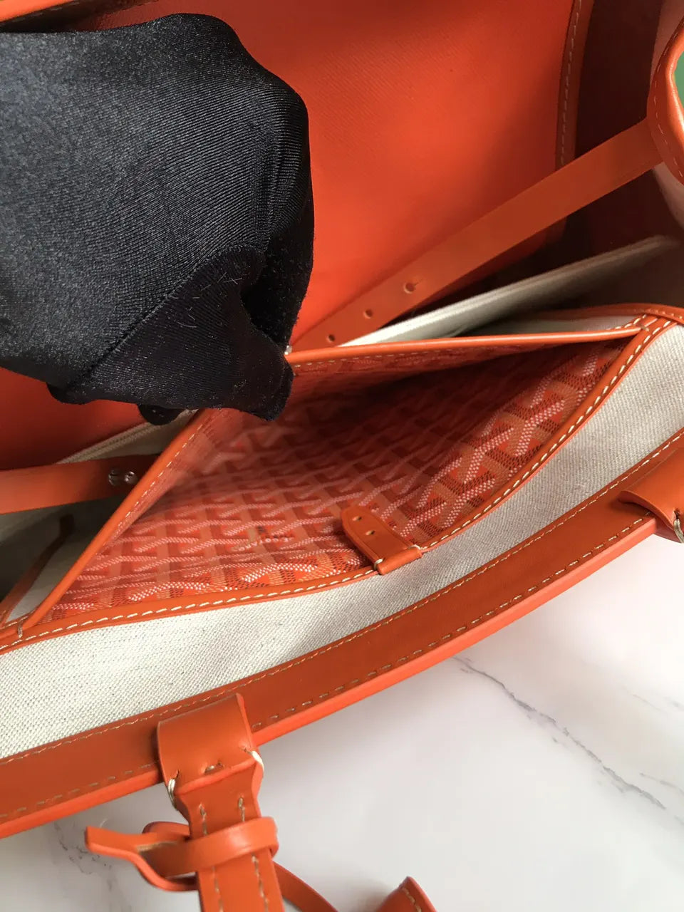 Goyard Orange Anjou Tote - Hình 7