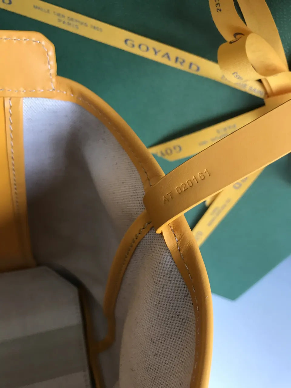 Goyard Yellow Fidji Bag - Hình 8