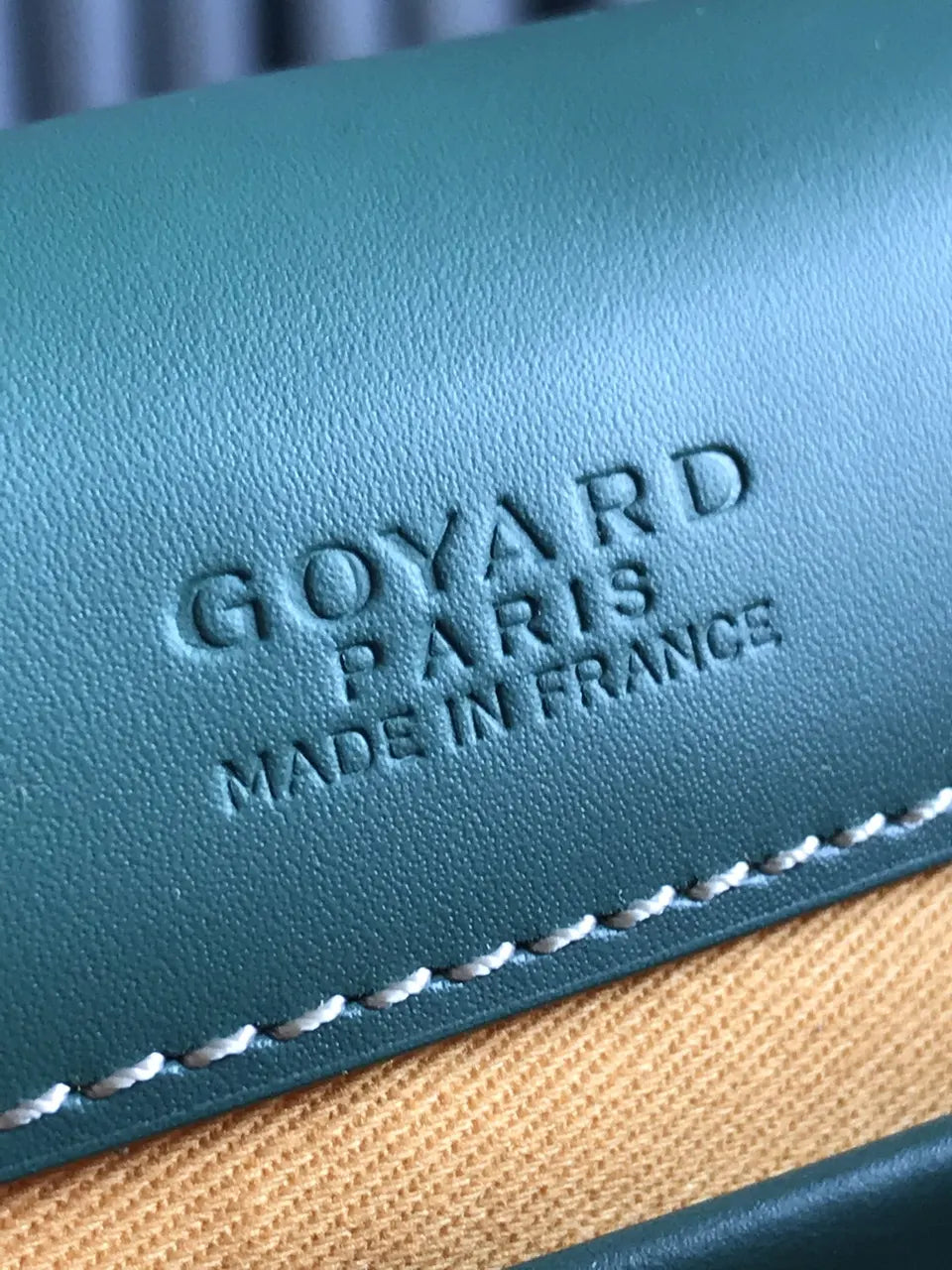signature Goyard Green Monte Carlo Bag - Hình 8