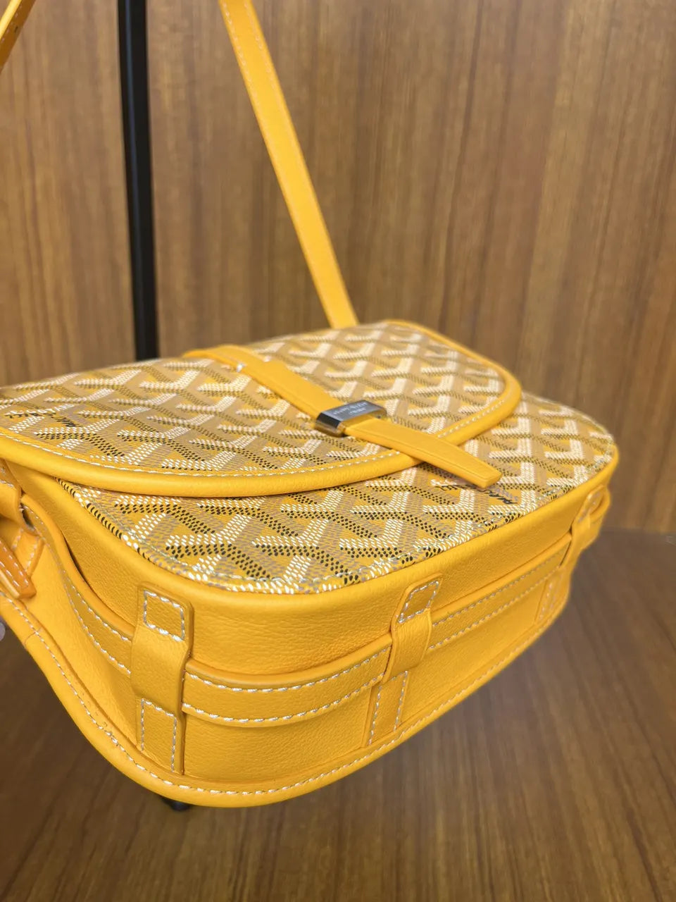 Goyard Gold Saigon Flap Bag - Hình 4
