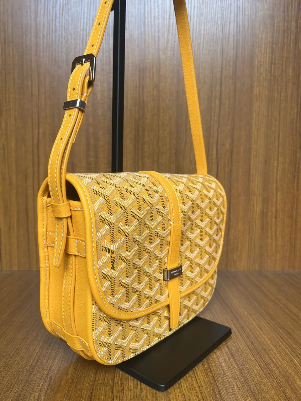 Goyard Gold Saigon Flap Bag - Hình 2