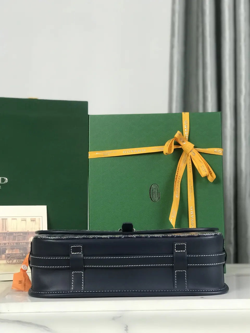 Goyard Navy Blue Besace Bag - Hình 6