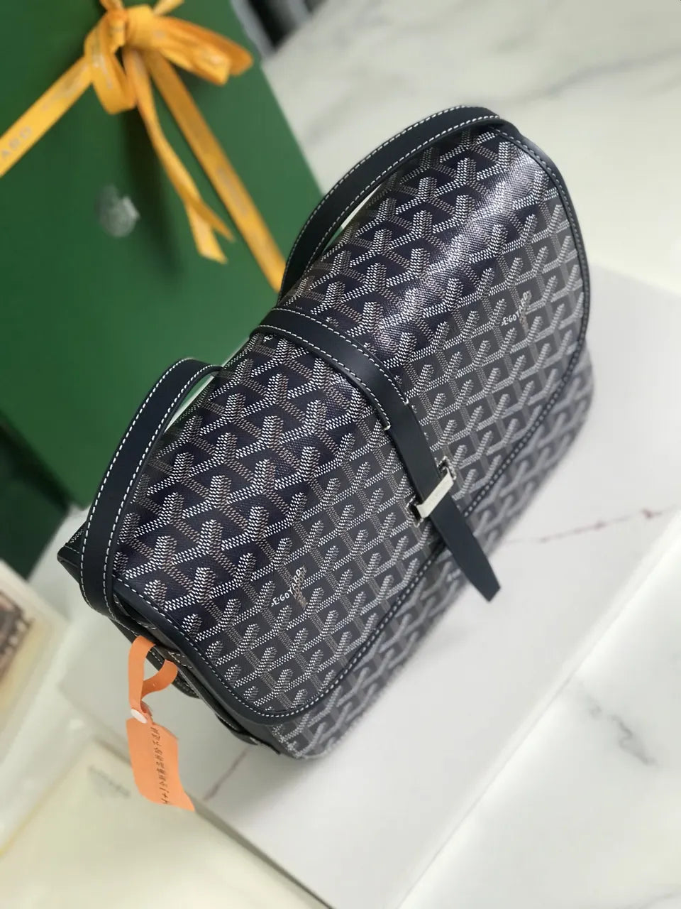 Goyard Navy Blue Besace Bag - Hình 3