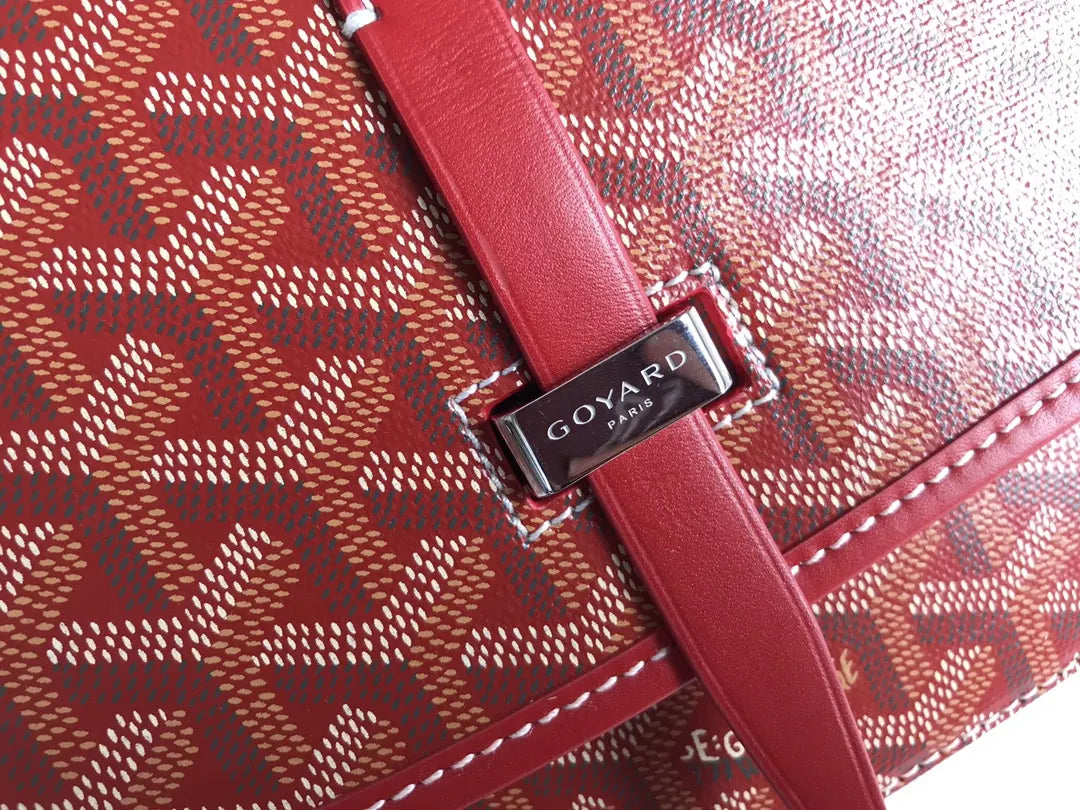 Goyard Rust Red Camera Bag - Hình 6