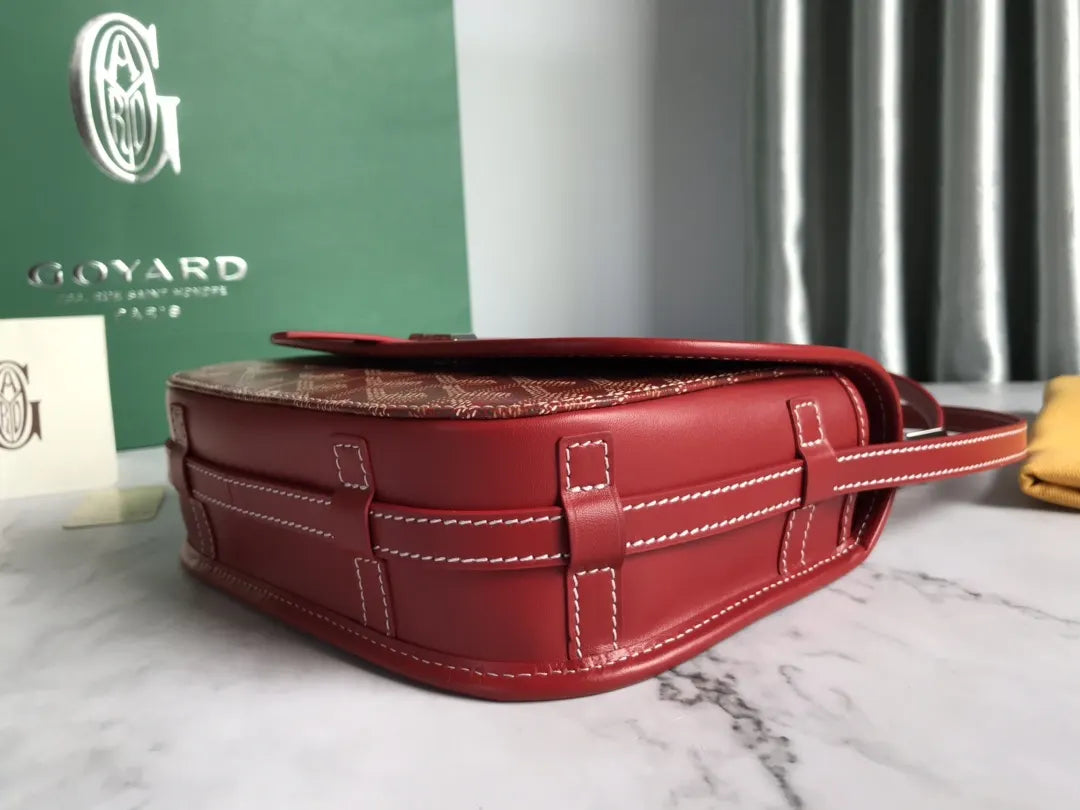 Goyard Rust Red Camera Bag - Hình 4