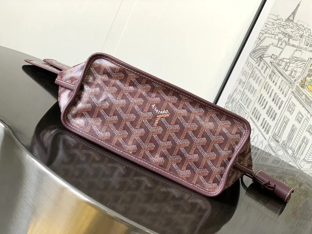 Goyard Plum Goyardine Tote - Hình 4