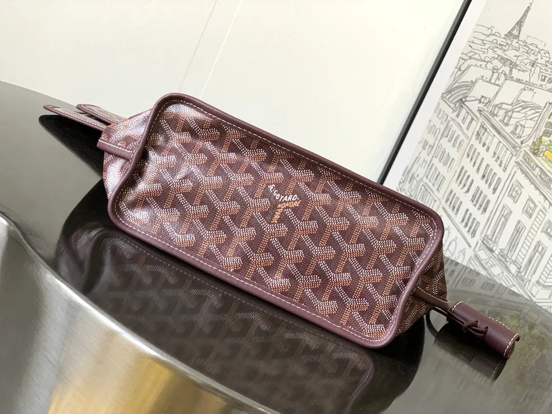 Goyard Plum Goyardine Tote - Hình 4