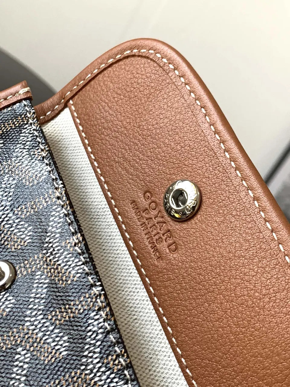Goyard Black Coated Canvas Petit Flot - Hình 7