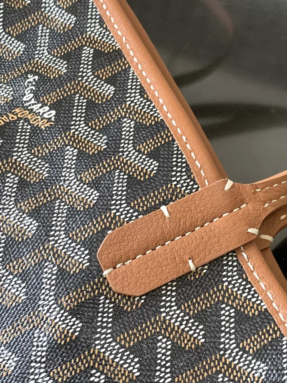 Goyard Black Coated Canvas Petit Flot - Hình 5