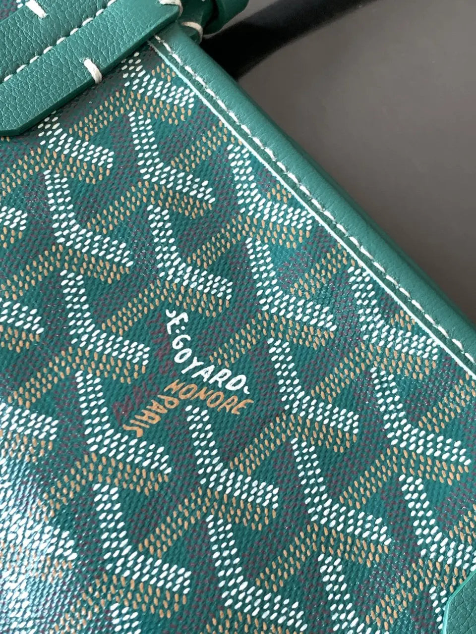 Goyard Vert Clair Anjou Mini - Hình 5