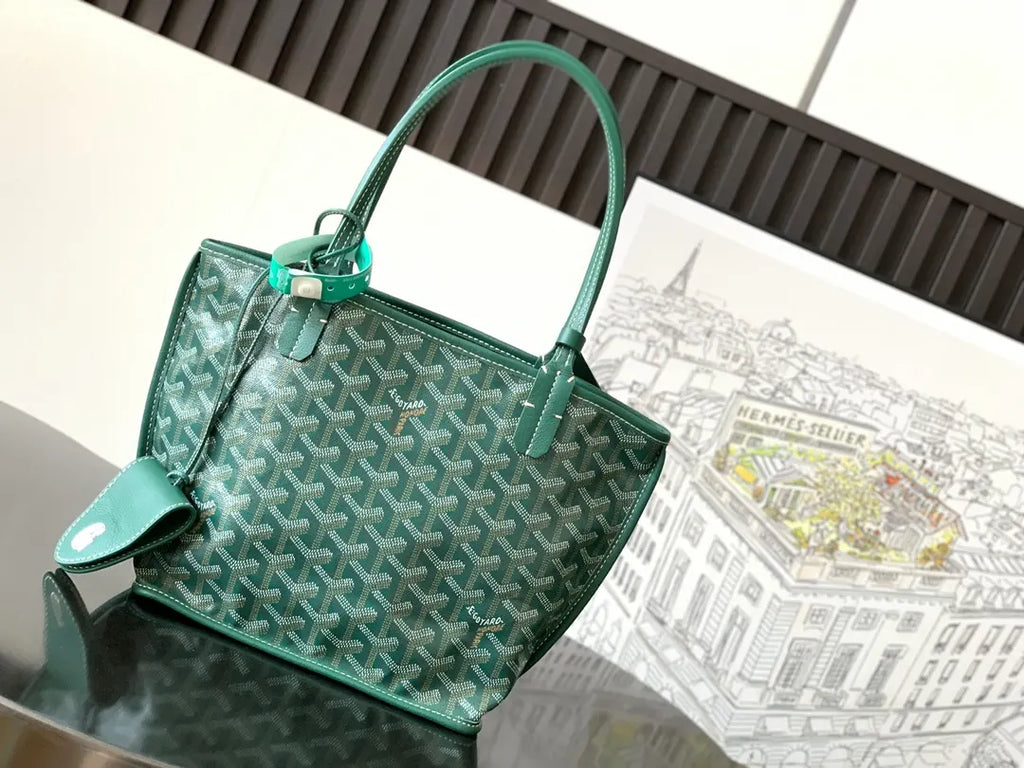 Goyard Vert Clair Anjou Mini - Hình 3