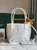 Goyard White Anjou Mini