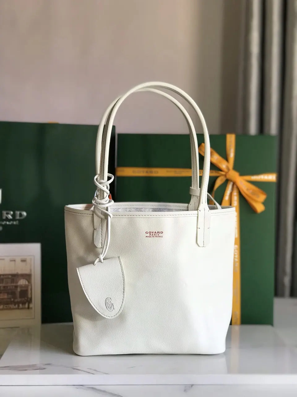 Goyard White Anjou Mini - Hình 2
