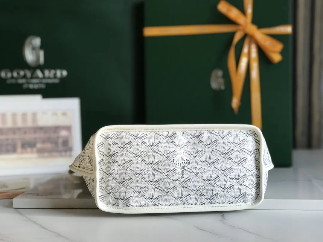 Goyard White Anjou Mini - Hình 5
