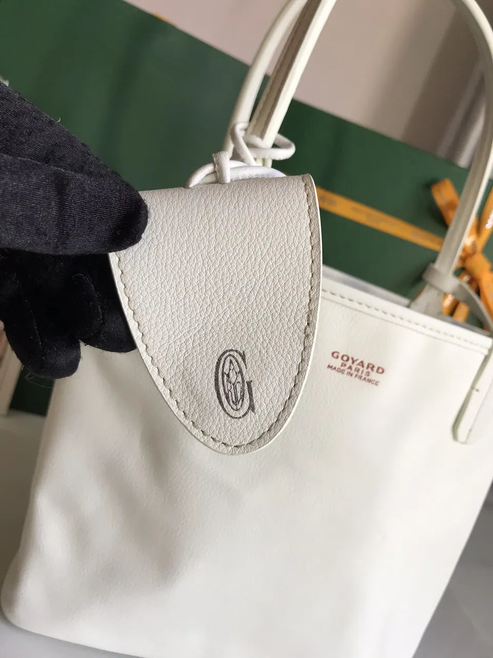 Goyard White Anjou Mini - Hình 8
